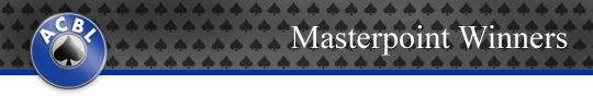 Masterpoint Winners